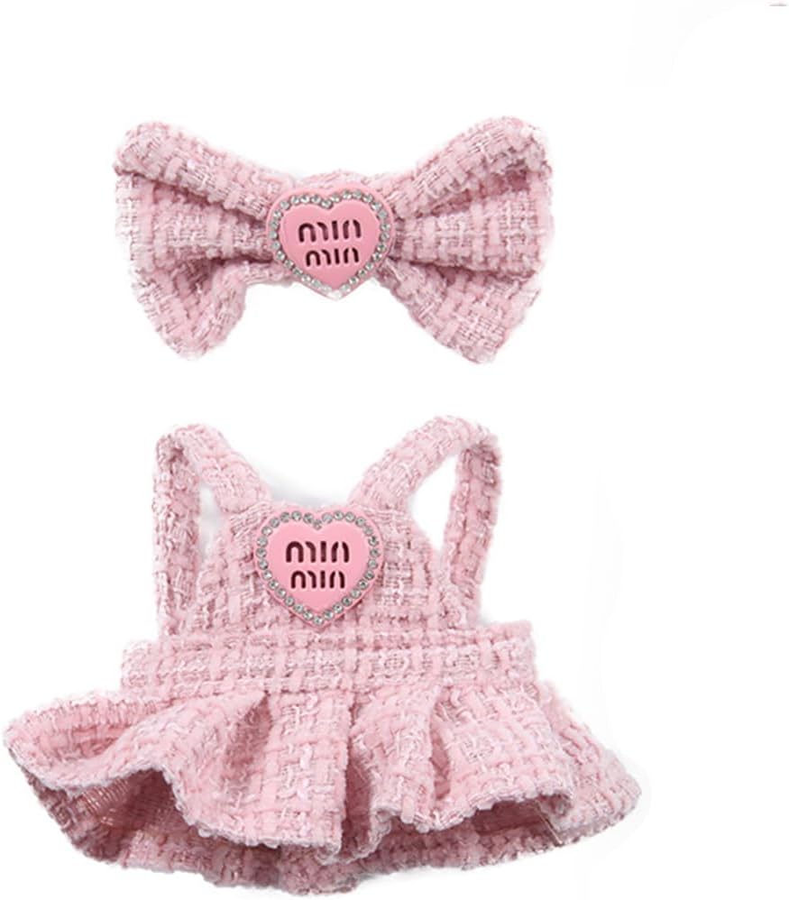 17cm Doll Clothes Set & Outfit Set for 17cm Dolls - Premium Fashion Dresses with Accessories, Luxury Chic Doll Clothing & Style Bundle,Just Clothes(Style E)