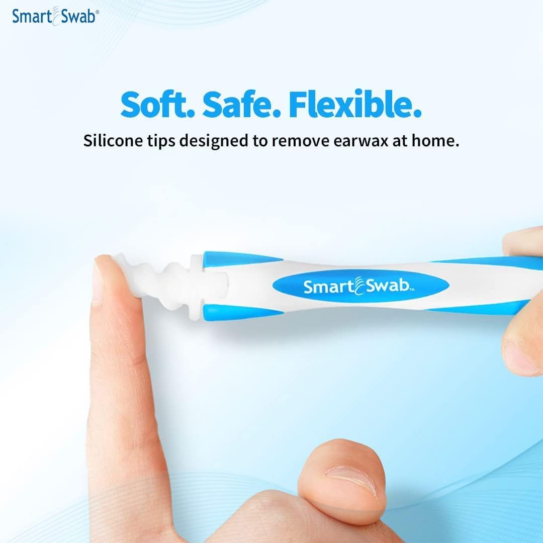 Ear Cleanser Tool – Spiral Earwax Remover – 16 Soft Replaceable Tips