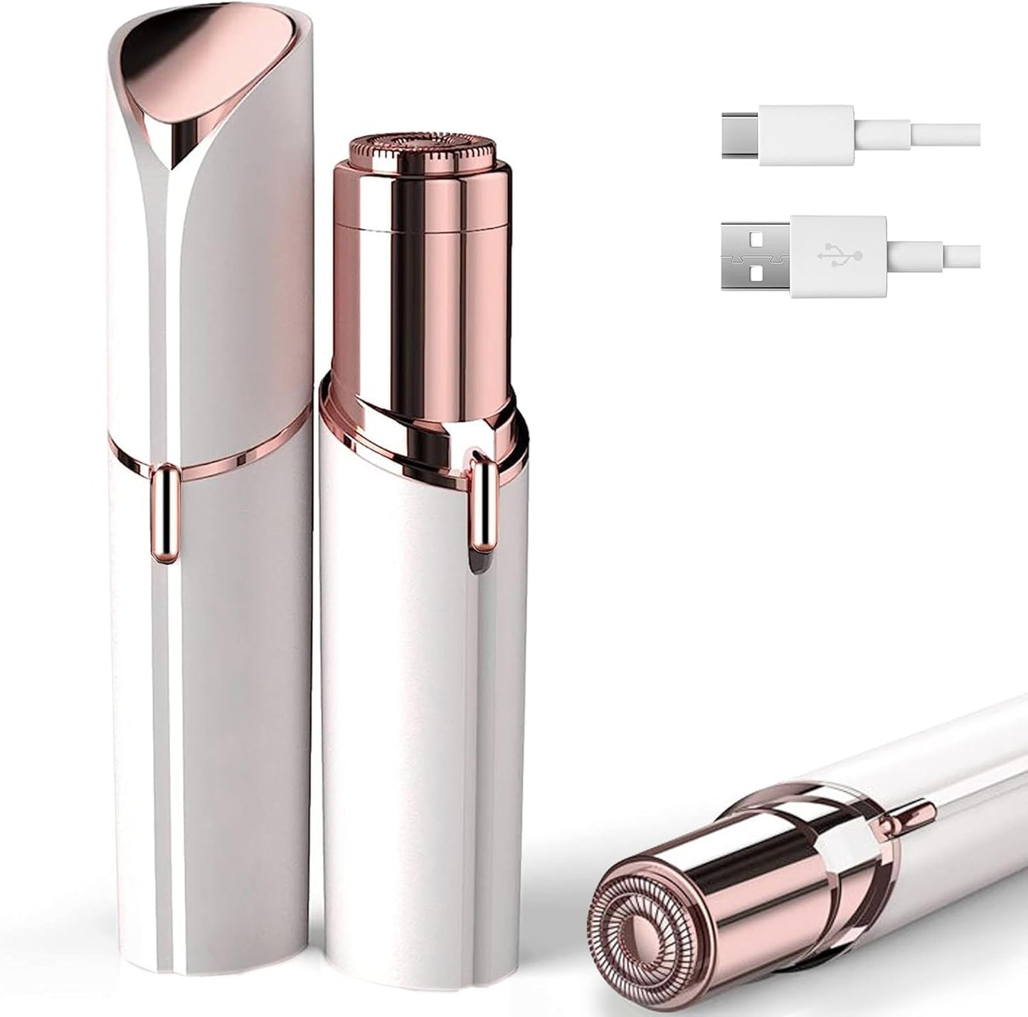 Facial Hair Removal for Women, Electric Painless Facial Hair Remover for Face, Lip, Chin with USB Rechargeable