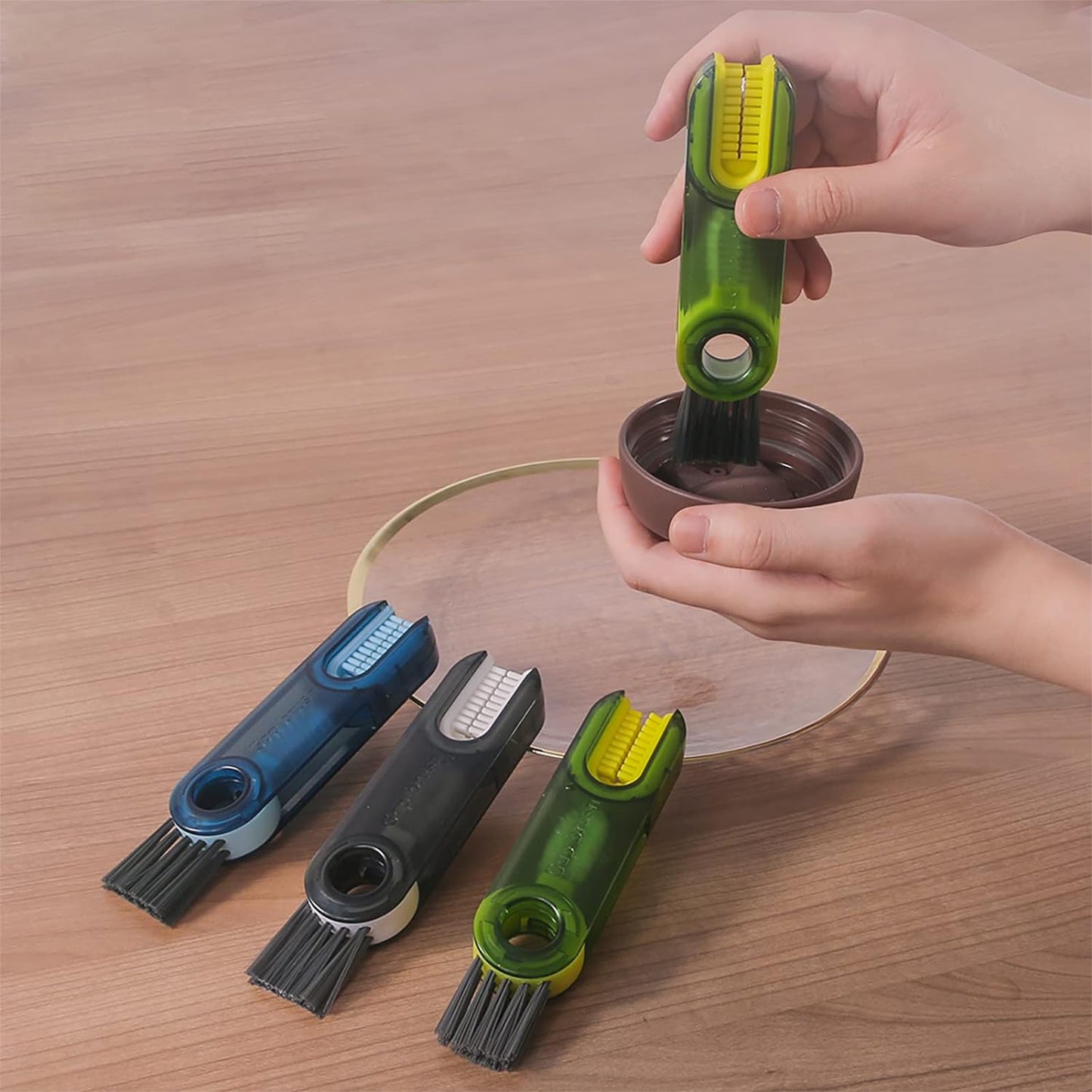 3 in 1 Cup Lid Gap Cleaning Brush Set, Multifunctional Insulation Bottle Cleaning Tools