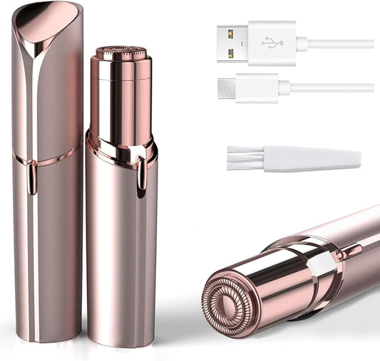Facial Hair Removal for Women, Electric Painless Facial Hair Remover for Face, Lip, Chin with USB Rechargeable