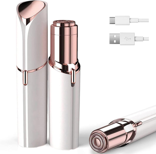 Facial Hair Removal for Women, Electric Painless Facial Hair Remover for Face, Lip, Chin with USB Rechargeable