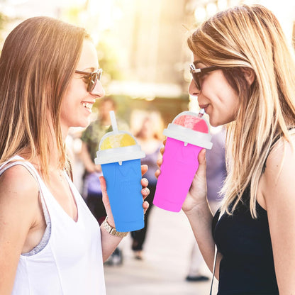 Slushie Maker Cup - Quick Frozen Magic Cup, Portable Double Layers Cool Slushee Maker For MilkShake,Juice,Ice Cream Make & More