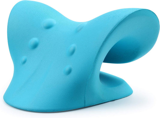 Neck and Shoulder Relaxer, Cervical Traction Device for TMJ Pain Relief and Cervical Spine Alignment, Chiropractic Pillow Neck Stretcher