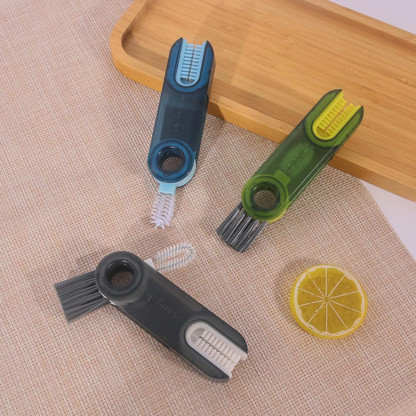 3 in 1 Cup Lid Gap Cleaning Brush Set, Multifunctional Insulation Bottle Cleaning Tools